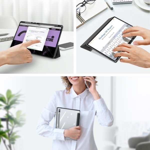 Dux Ducis Samsung Galaxy Tab S9 Ultra Etui TOBY Series Svart