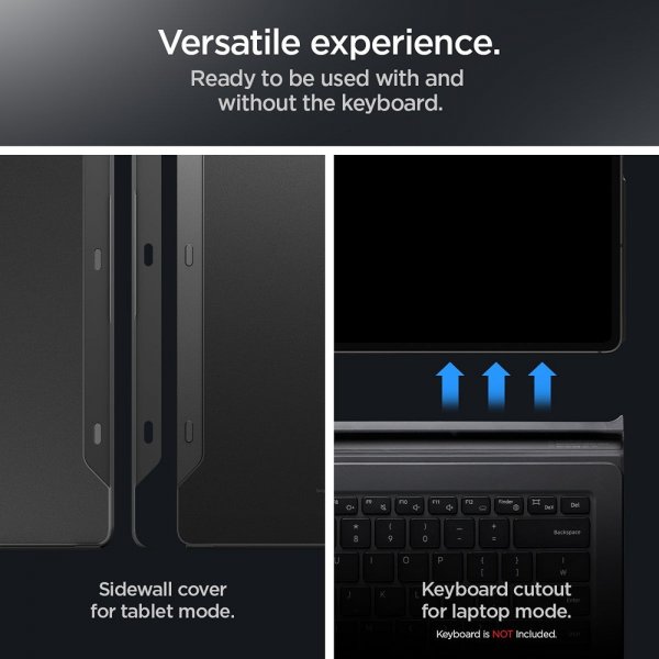 Spigen Samsung Galaxy Tab S8 Ultra/S9 Ultra/S10 Ultra Deksel Thin Fit Pro Svart