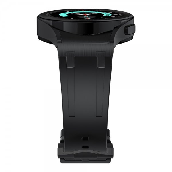 Samsung Galaxy Watch 20mm Armbånd Silikon Svart Spenne Svart