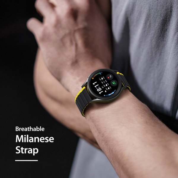 Dux Ducis Samsung Galaxy Watch 20mm Armbånd LD Series Gul