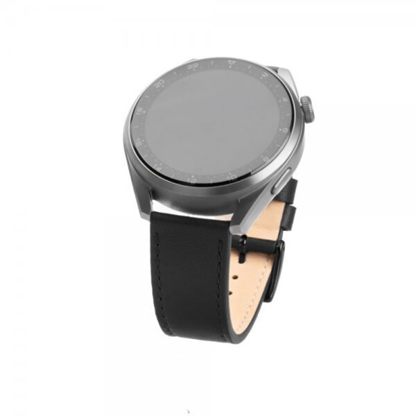 Fixed Samsung Galaxy Watch 20mm Armbånd Leather Strap Svart