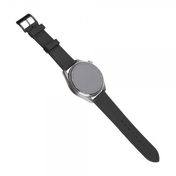 Fixed Samsung Galaxy Watch 20mm Armbånd Leather Strap Svart