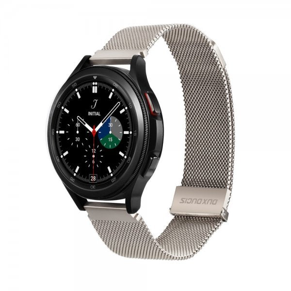 Dux Ducis Samsung Galaxy Watch 20mm Armbånd Milanese Starlight Silver