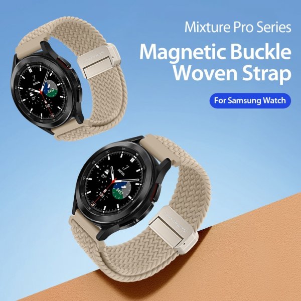 Dux Ducis Samsung Galaxy Watch 20mm Armbånd Mixture Pro Series Beige