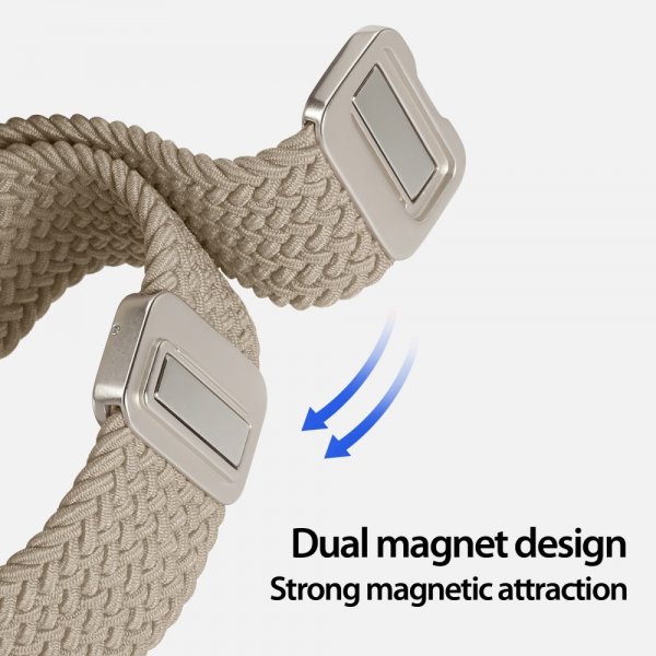 Dux Ducis Samsung Galaxy Watch 20mm Armbånd Mixture Pro Series Beige