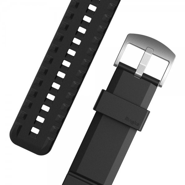 Ringke Samsung Galaxy Watch 20mm Armbånd Rubber One Bold Band Svart