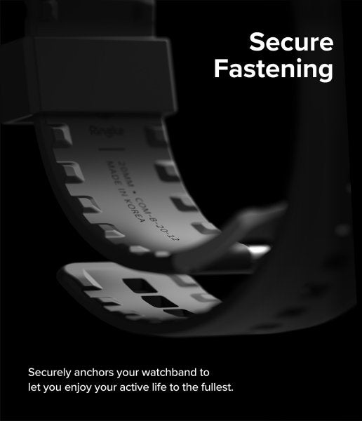 Ringke Samsung Galaxy Watch 20mm Armbånd Rubber One Bold Band Svart