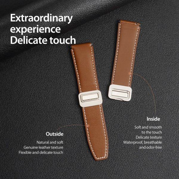 Dux Ducis Samsung Galaxy Watch 20mm Armbånd YA Series Brun