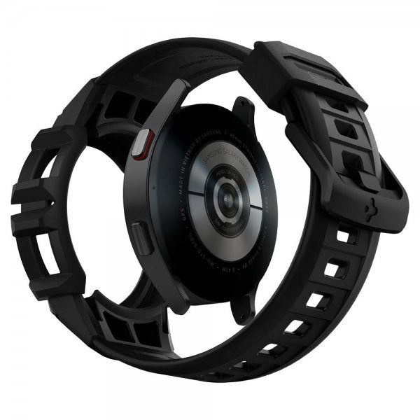 Spigen Samsung Galaxy Watch 4/5 40mm Deksel med Armbånd Rugged Armor Pro Charcoal Gray
