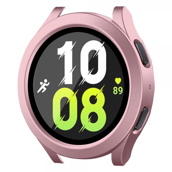 ENKAY Samsung Galaxy Watch 4/5 44mm Deksel Innebygd skjermbeskytter Rosa