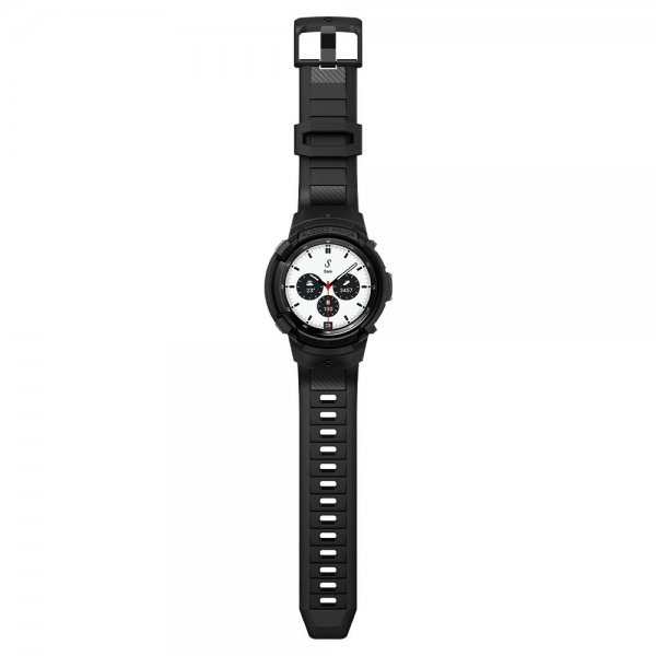 Spigen Samsung Galaxy Watch 4 Classic 42mm Deksel Rugged Armor Pro Svart