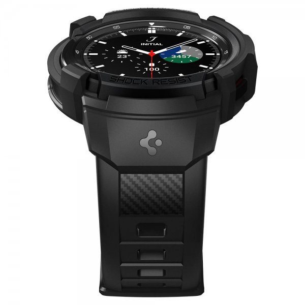 Spigen Samsung Galaxy Watch 4 Classic 46mm Deksel Rugged Armor Pro Svart