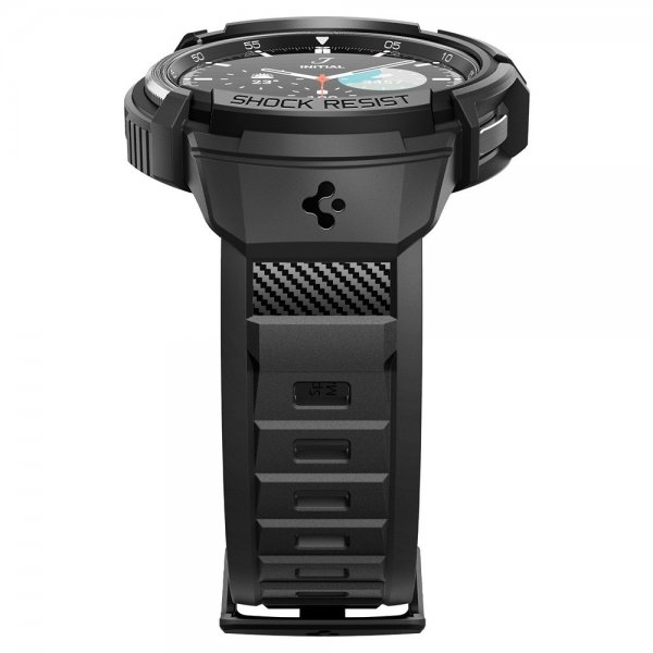 Spigen Samsung Galaxy Watch 6 Classic 47mm Deksel Armbånd Rugged Armor Pro Svart
