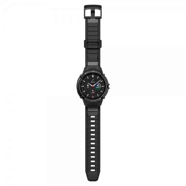 Spigen Samsung Galaxy Watch 6 Classic 47mm Deksel Armbånd Rugged Armor Pro Svart