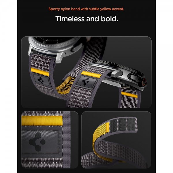 Spigen Samsung Galaxy Watch 8 40/44mm/Classic 46mm Armbånd Athlex Air Active Gray