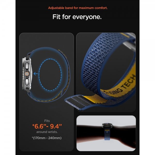 Spigen Samsung Galaxy Watch 8 40/44mm/Classic 46mm Armbånd Athlex Air Active Navy