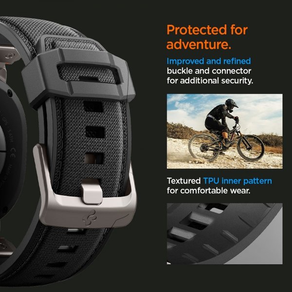 Spigen Samsung Galaxy Watch 8 40/44mm/Classic 46mm Armbånd DuraPro Armor Svart