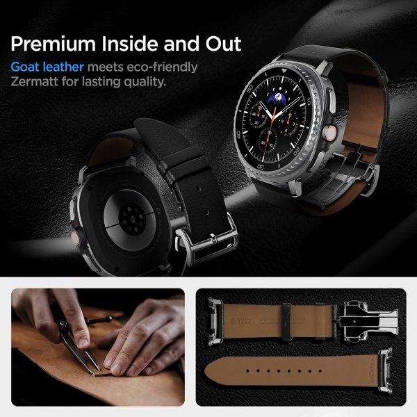 Spigen Samsung Galaxy Watch 8 40/44mm/Classic 46mm Armbånd Enzo Svart