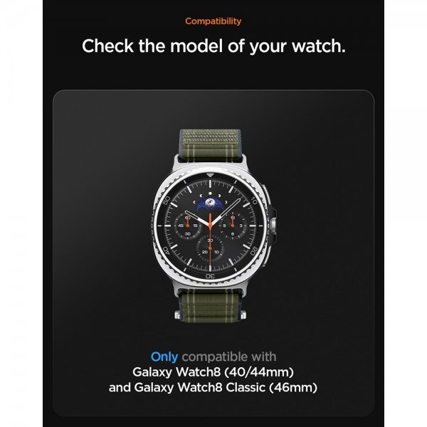 Spigen Samsung Galaxy Watch 8 40/44mm/Classic 46mm Armbånd WBF0 Grønn
