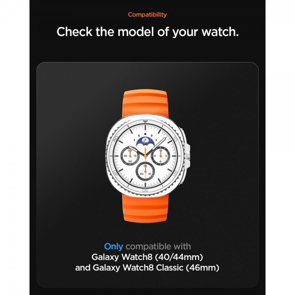 Spigen Samsung Galaxy Watch 8 40/44mm/Classic 46mm Armbånd WBS2 Oransje