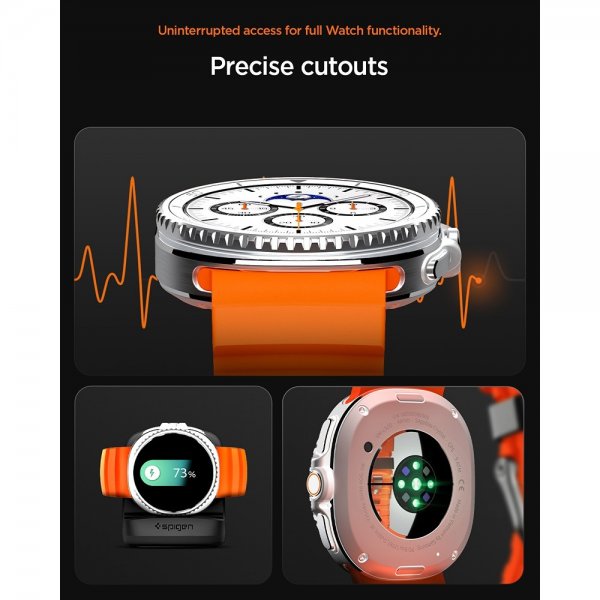 Spigen Samsung Galaxy Watch 8 40/44mm/Classic 46mm Armbånd WBS2 Oransje