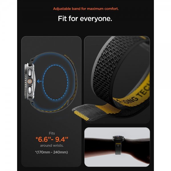 Spigen Samsung Galaxy Watch 8 40/44mm/Classic 46mm Armbånd Athlex Air Active Black