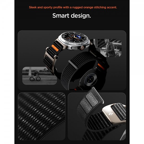 Spigen Samsung Galaxy Watch 8 40/44mm/Classic 46mm Armbånd DuraPro Flex Svart