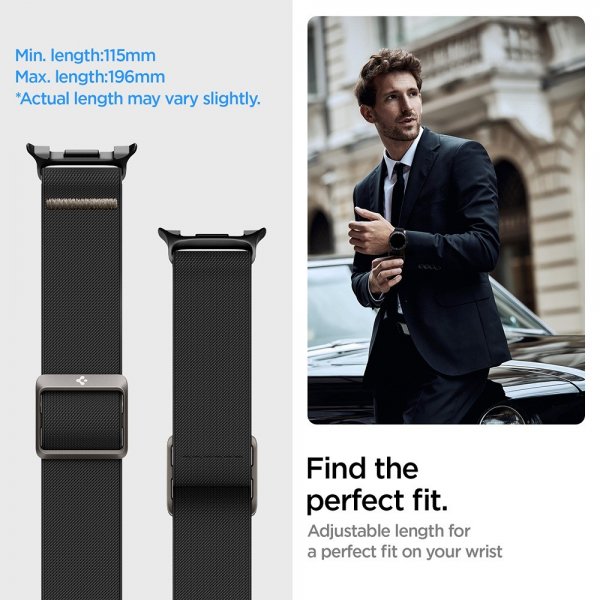 Spigen Samsung Galaxy Watch 8 40/44mm/Classic 46mm Armbånd Lite Fit Svart
