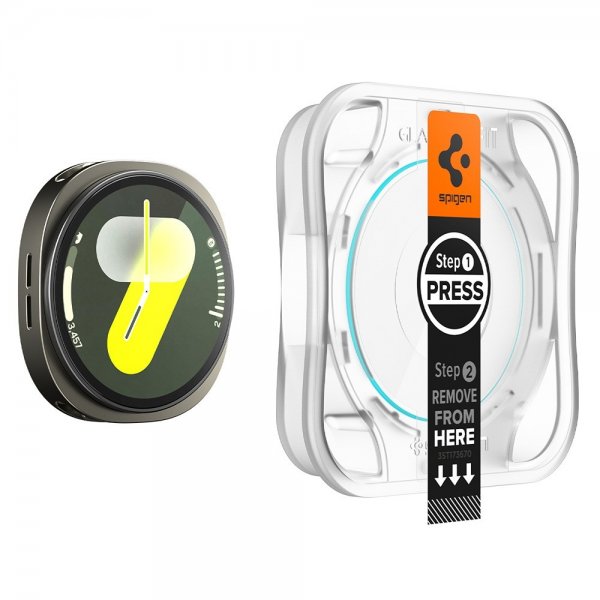 Spigen Samsung Galaxy Watch 8 40mm Skjermbeskytter GLAS.tR EZ Fit 2-pakning