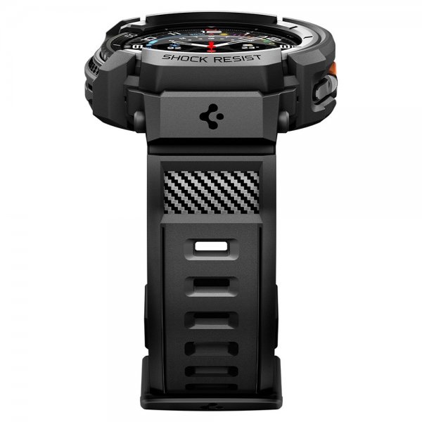 Spigen Samsung Galaxy Watch 8 Classic 46mm Armbånd og Deksel Rugged Armor Pro Matte Black