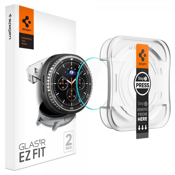 Spigen Samsung Galaxy Watch 8 Classic 46mm Skjermbeskytter GLAS.tR EZ Fit 2-pakning