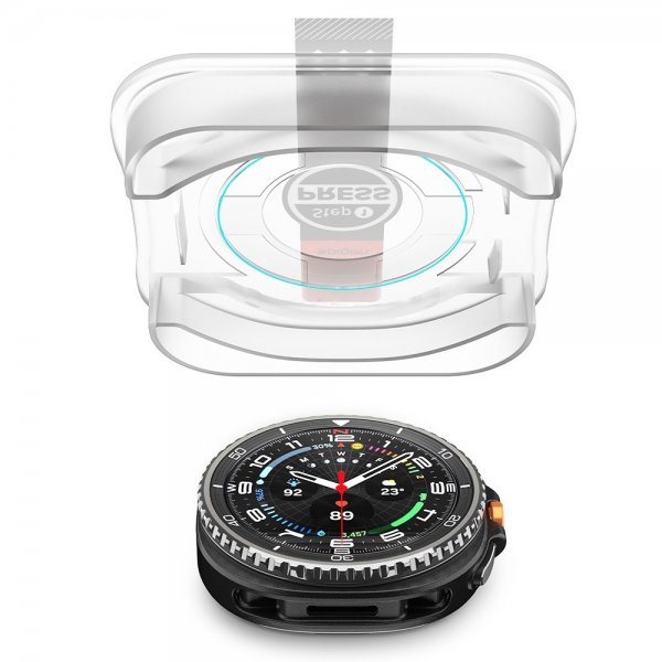 Spigen Samsung Galaxy Watch 8 Classic 46mm Skjermbeskytter GLAS.tR EZ Fit 2-pakning