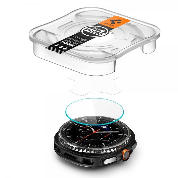 Spigen Samsung Galaxy Watch 8 Classic 46mm Skjermbeskytter GLAS.tR EZ Fit 2-pakning
