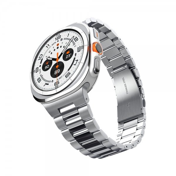Spigen Samsung Galaxy Watch Ultra 47mm Armbånd Modern Fit 316L Sølv
