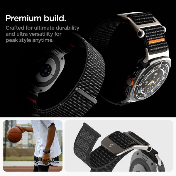 Spigen Samsung Galaxy Watch Ultra Armbånd DuraPro Flex Svart