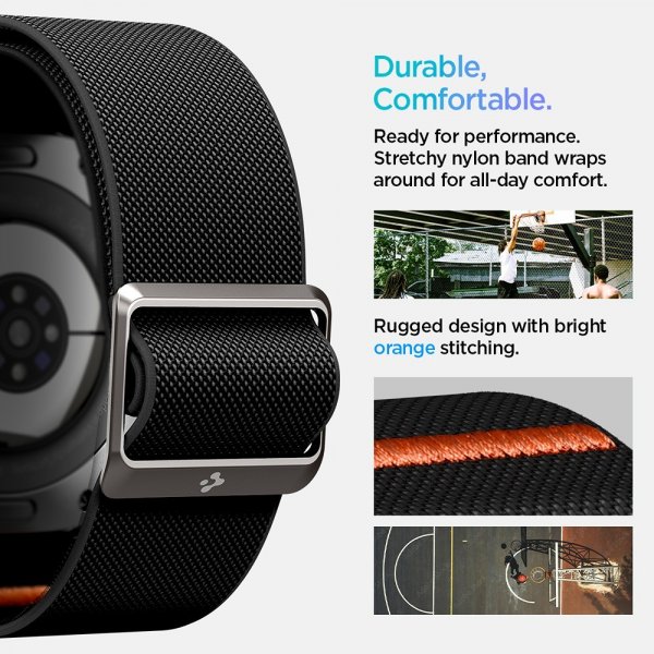Spigen Samsung Galaxy Watch Ultra Armbånd Lite Fit Svart