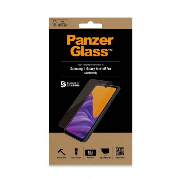 PanzerGlass Samsung Galaxy Xcover 6 Pro Skjermbeskytter Edge-to-Edge Case Friendly