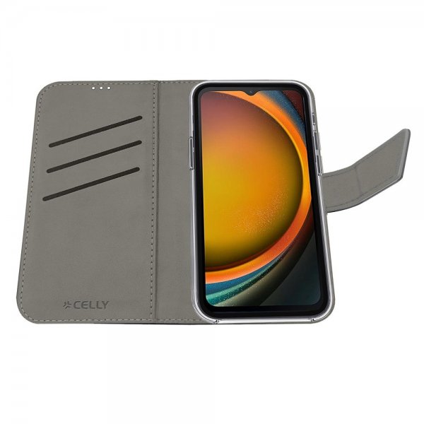Celly Samsung Galaxy XCover 7 Etui Wally Wallet Case Svart