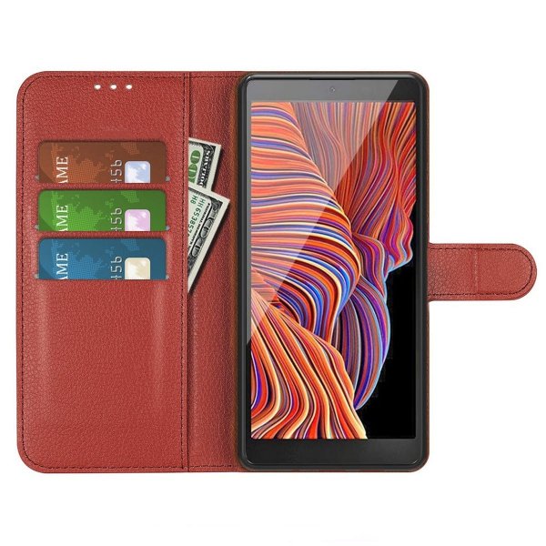 Samsung Galaxy XCover 7 Etui med Stativ Brun