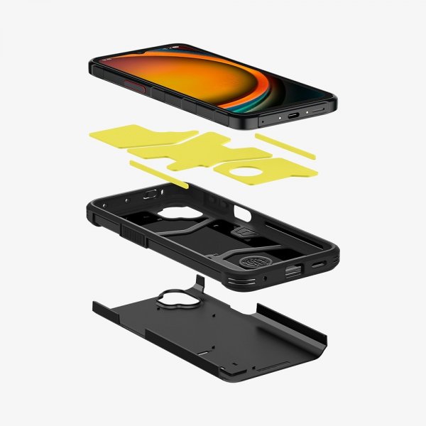 Spigen Samsung Galaxy XCover 7 Pro Deksel Tough Armor Svart