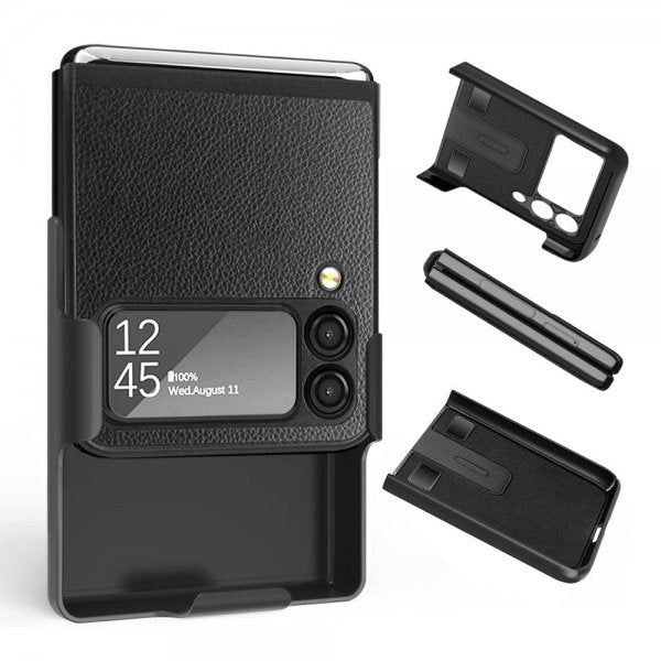 Samsung Galaxy Z Flip 3 Etui med Belteklips Grå