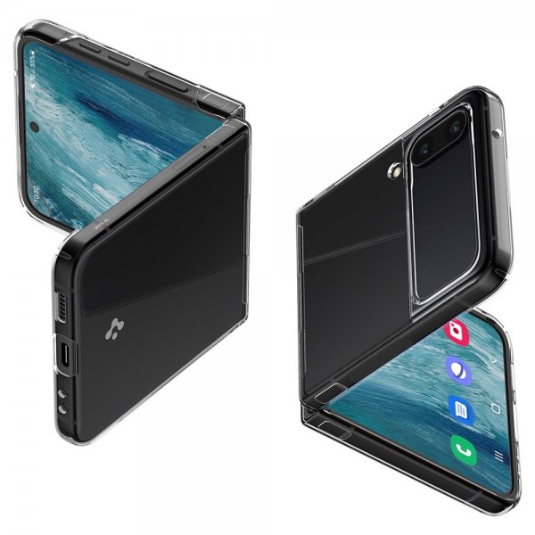 Spigen Samsung Galaxy Z Flip 4 Deksel AirSkin Crystal Clear