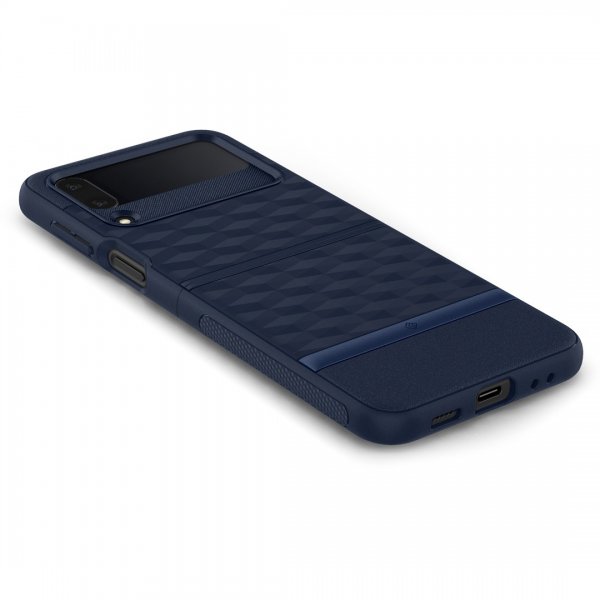 Caseology Samsung Galaxy Z Flip 4 Deksel Parallax Midnight Blue
