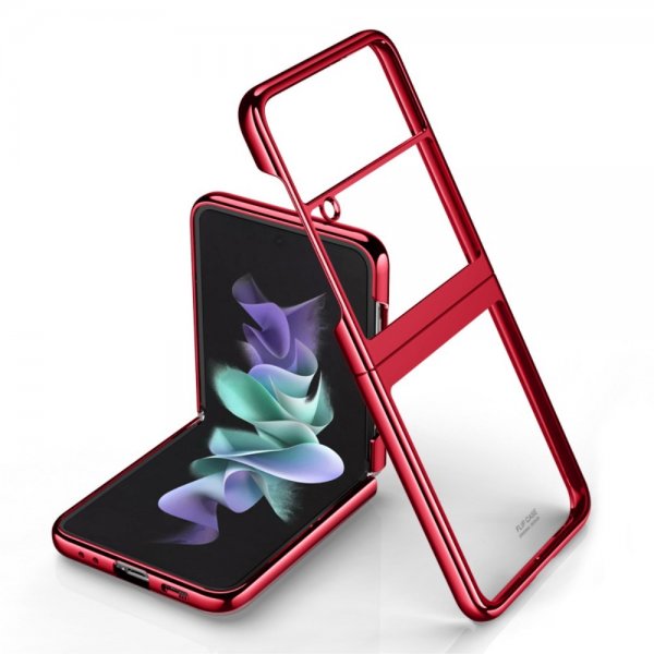 Samsung Galaxy Z Flip 4 Deksel Belagt Kant Rød