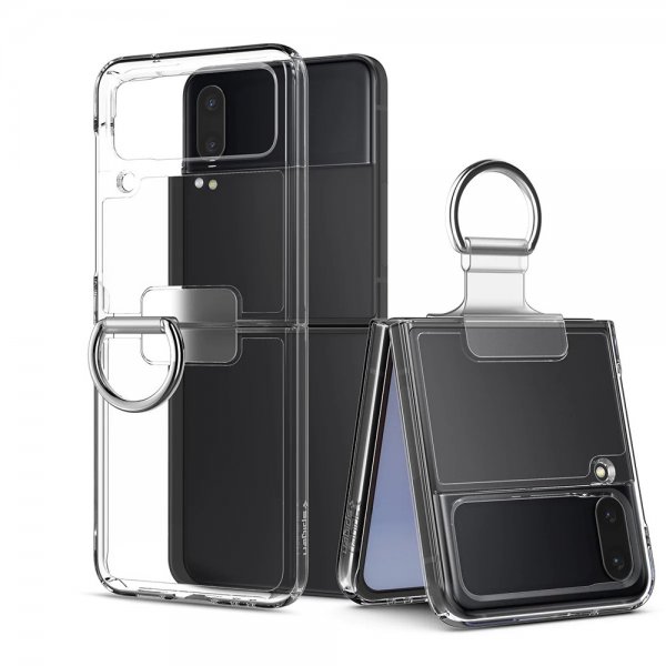 Spigen Samsung Galaxy Z Flip 4 Deksel Thin Fit Ring My Sketch Crystal Clear