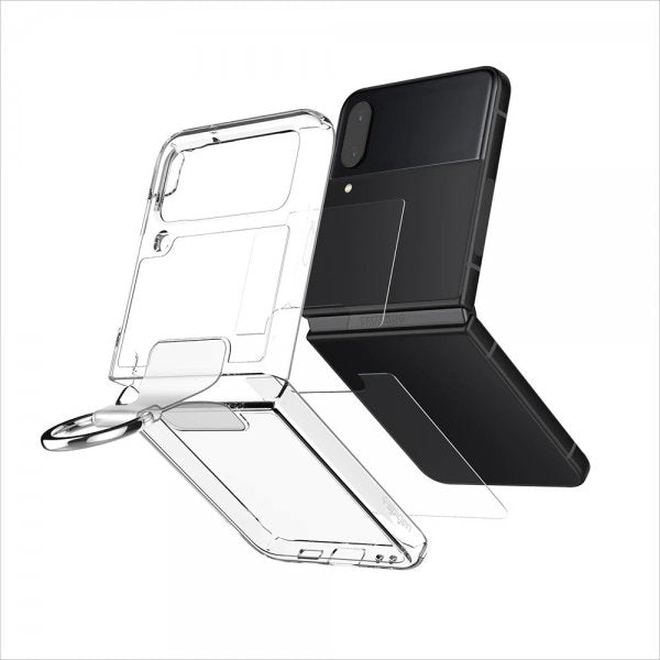 Spigen Samsung Galaxy Z Flip 4 Deksel Thin Fit Ring My Sketch Crystal Clear