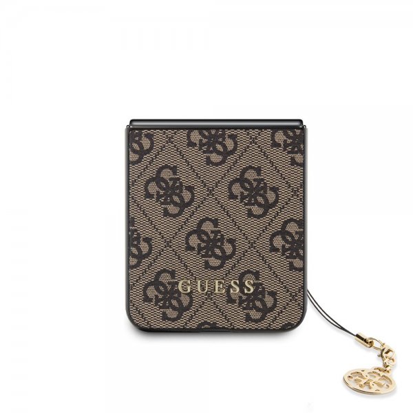 Guess Samsung Galaxy Z Flip 5 Deksel 4G Charm Brun