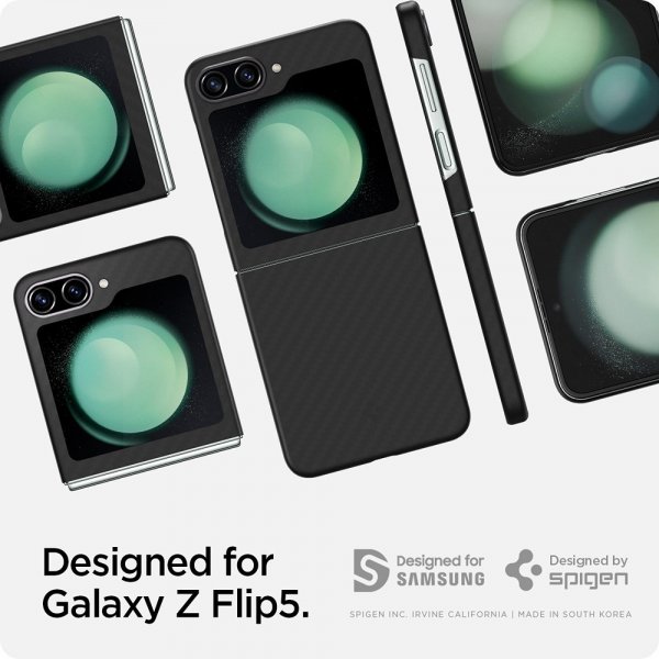 Spigen Samsung Galaxy Z Flip 5 Deksel Air Skin Svart