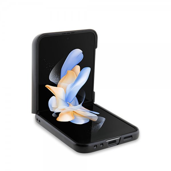 BMW Samsung Galaxy Z Flip 5 Deksel Carbon Effect Metal Logo Svart