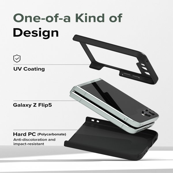 Ringke Samsung Galaxy Z Flip 5 Deksel Slim Svart